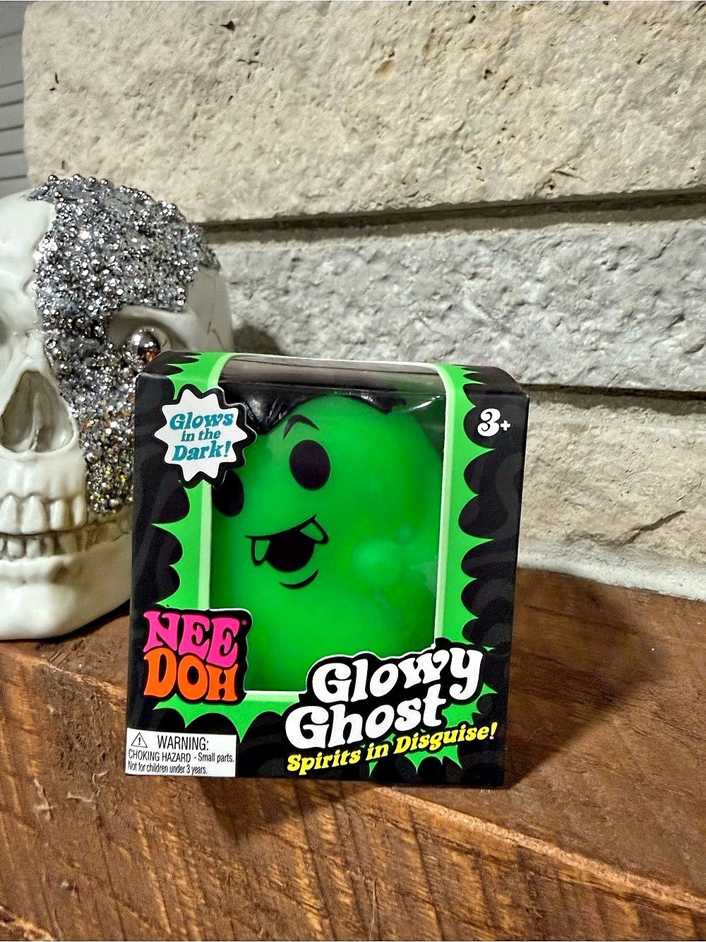 NeeDoh Glowy Ghost Sensory Fidget Toy NWT